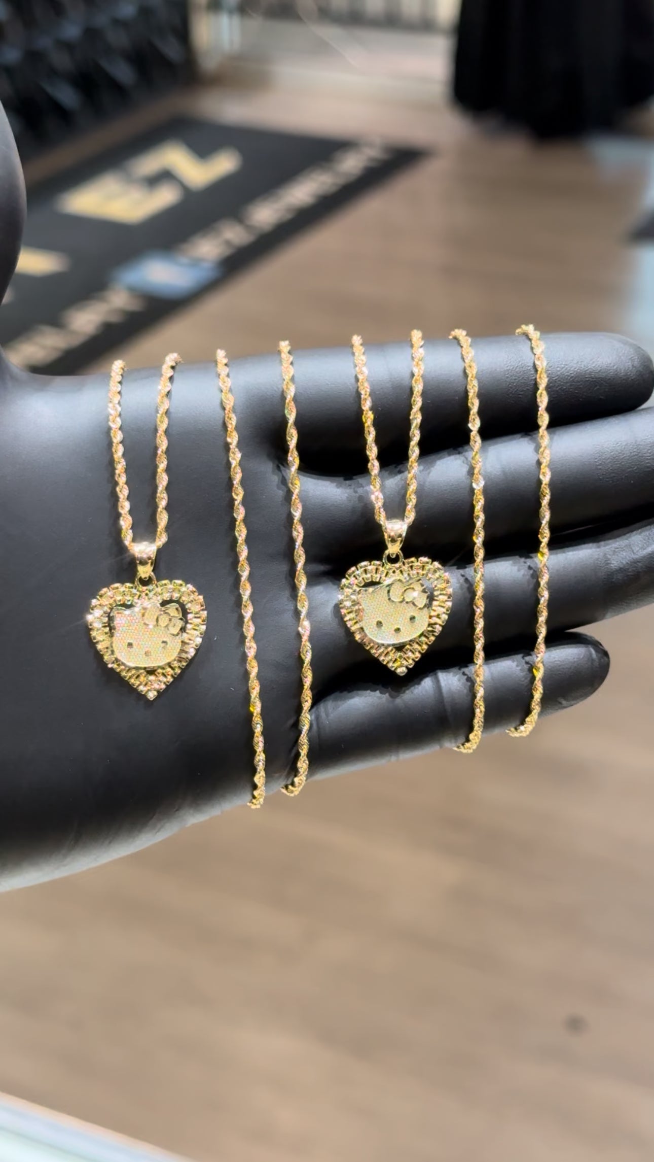 10k Rolex Hello Kitty Chain Set
