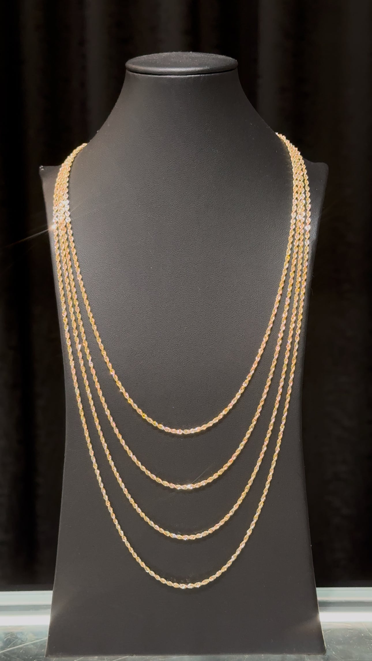 10k 1.9mm Laser Cut Rope Chain