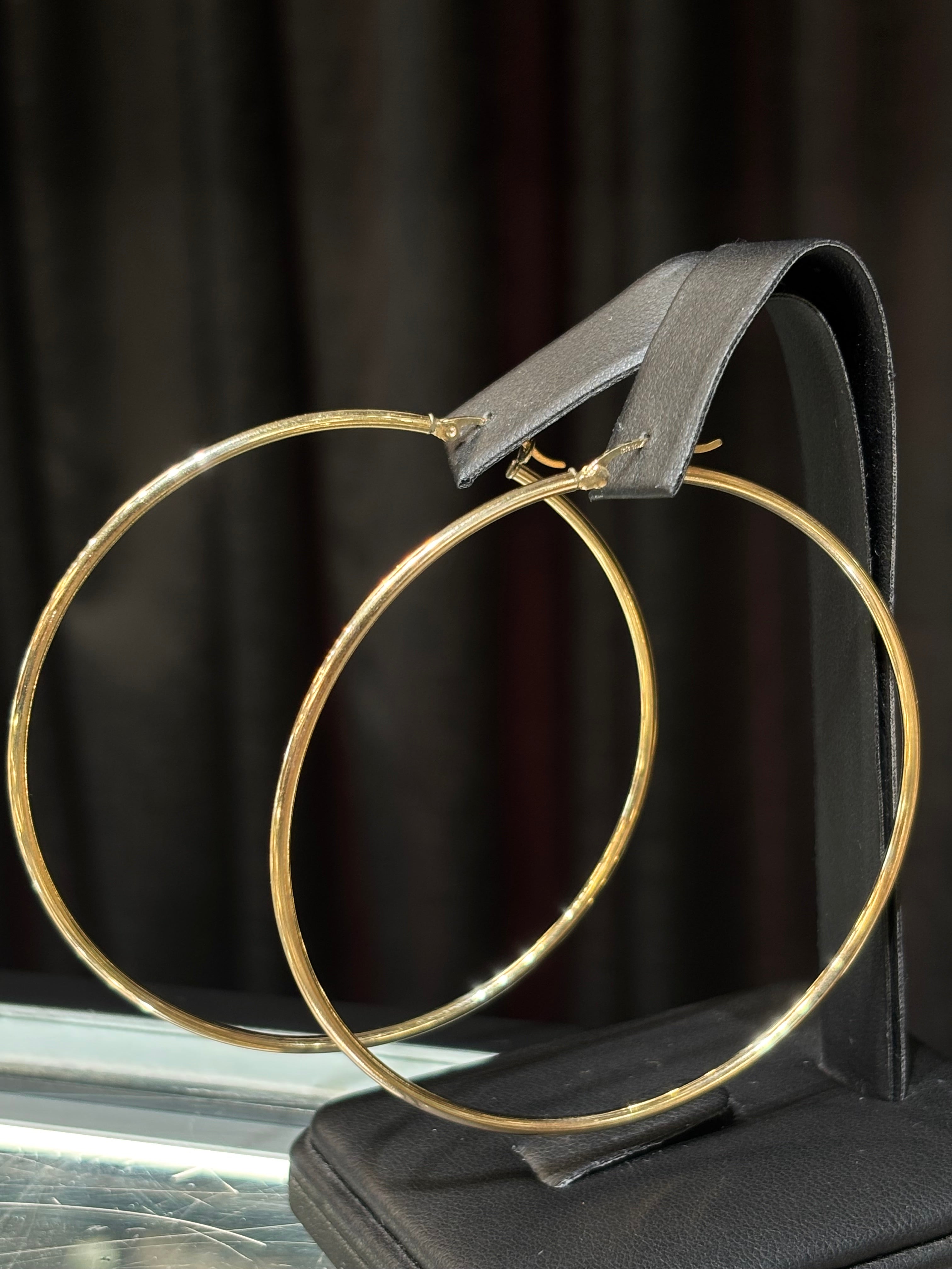 10k Plain Hoops
