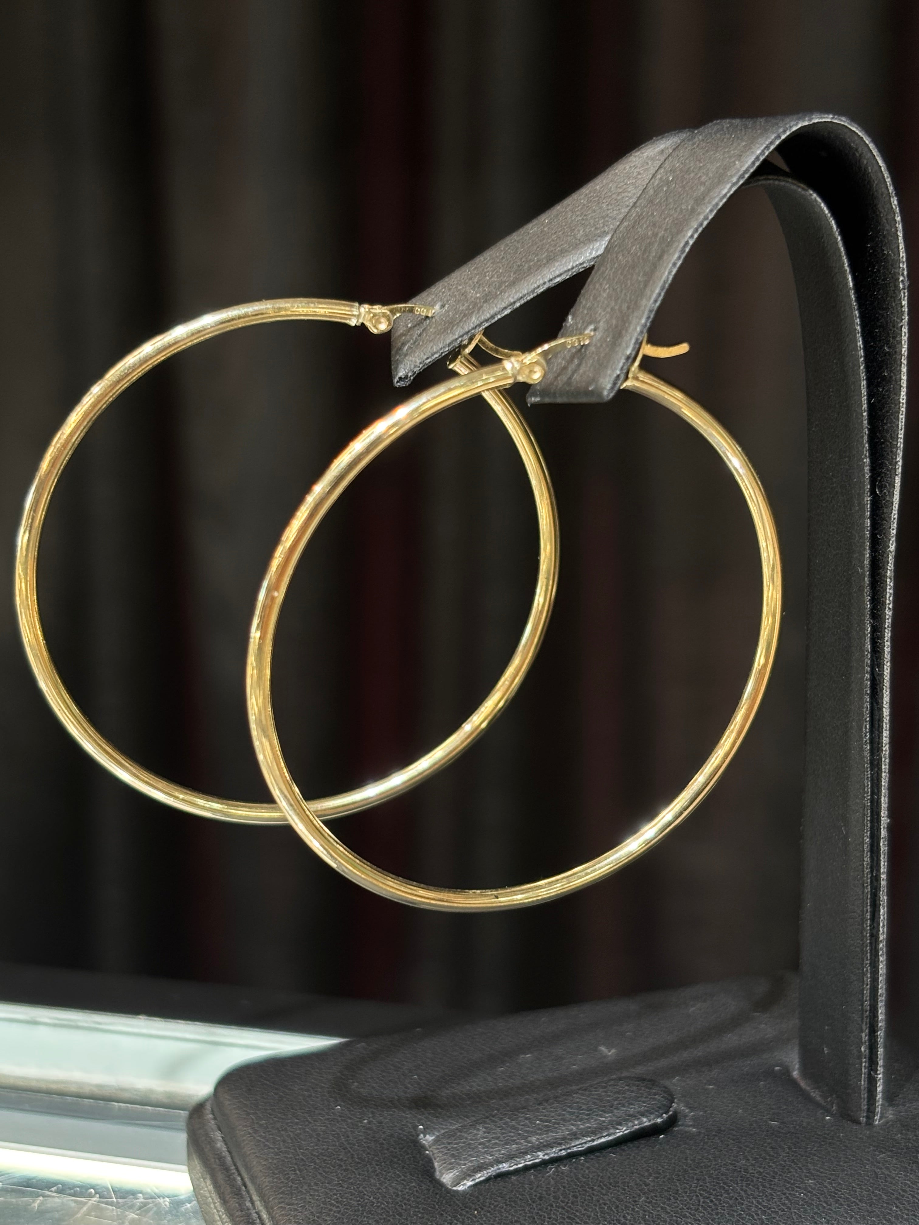 10k Plain Hoops