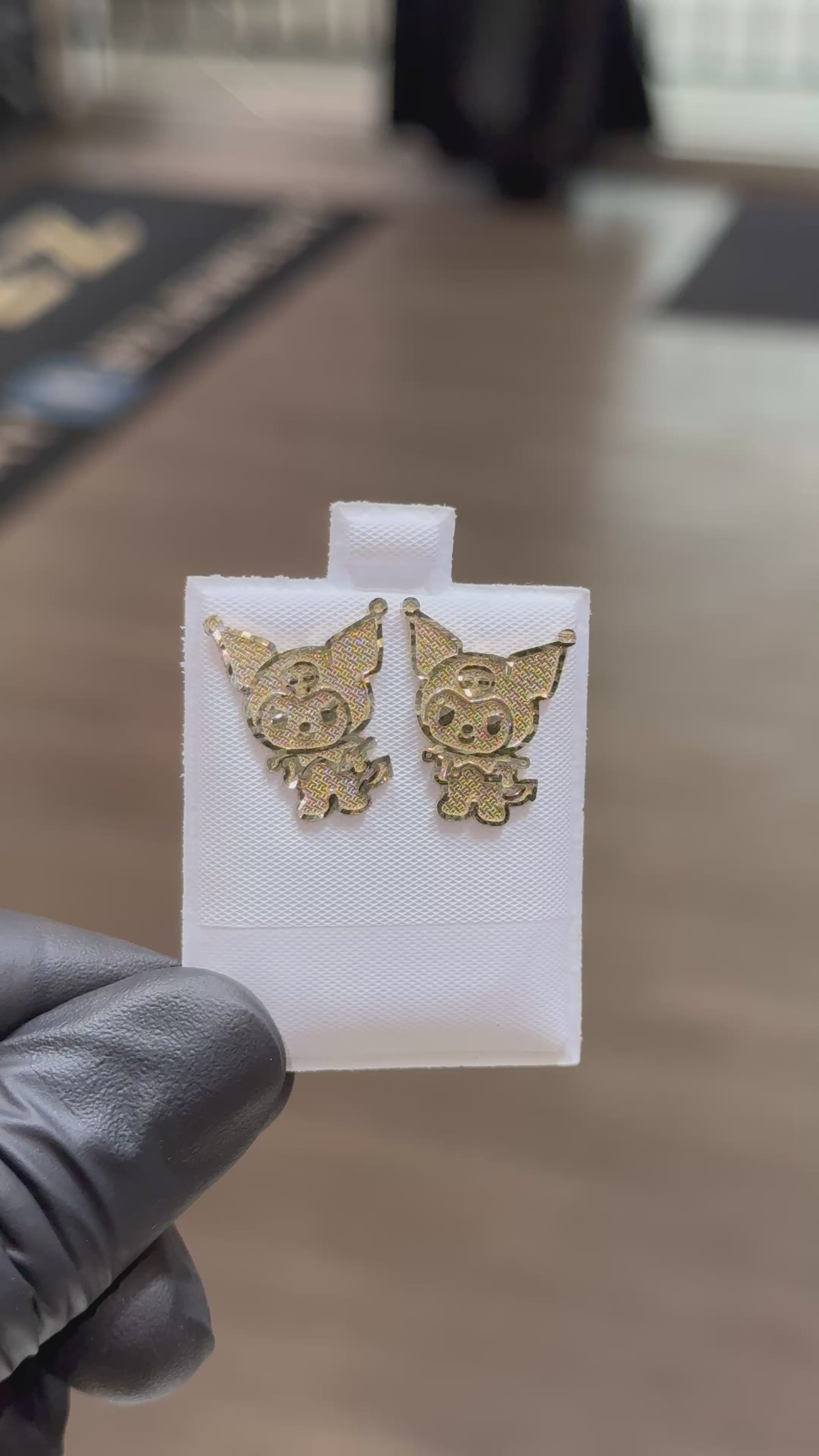 10k Kuromi Earrings