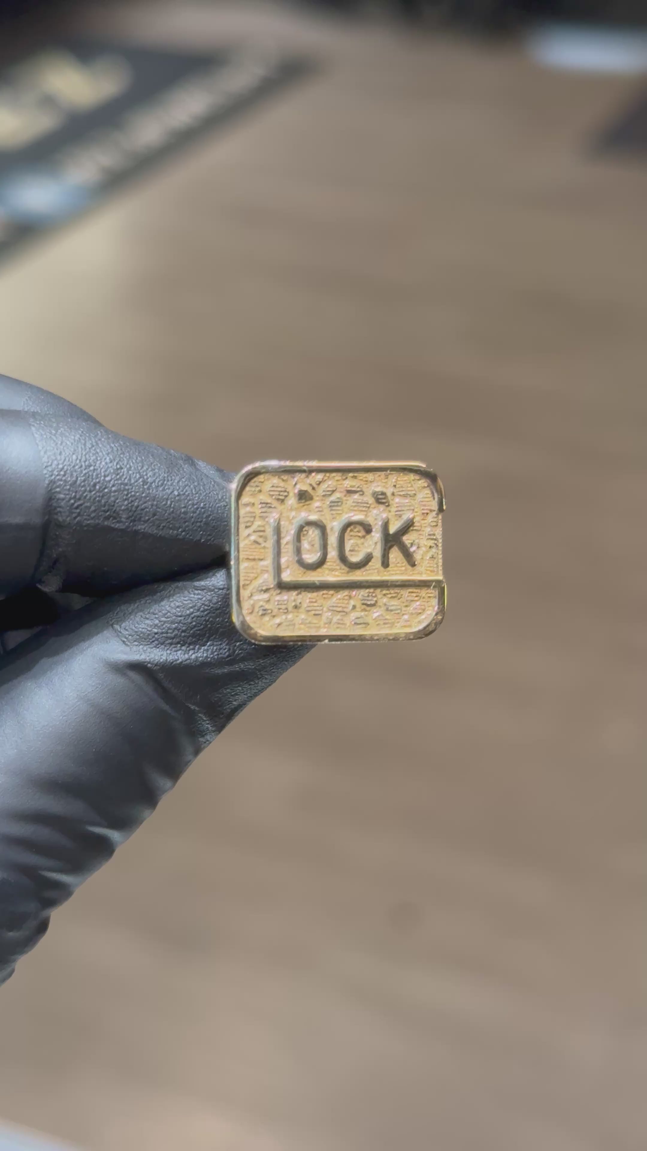 10k Glock Nugget Ring