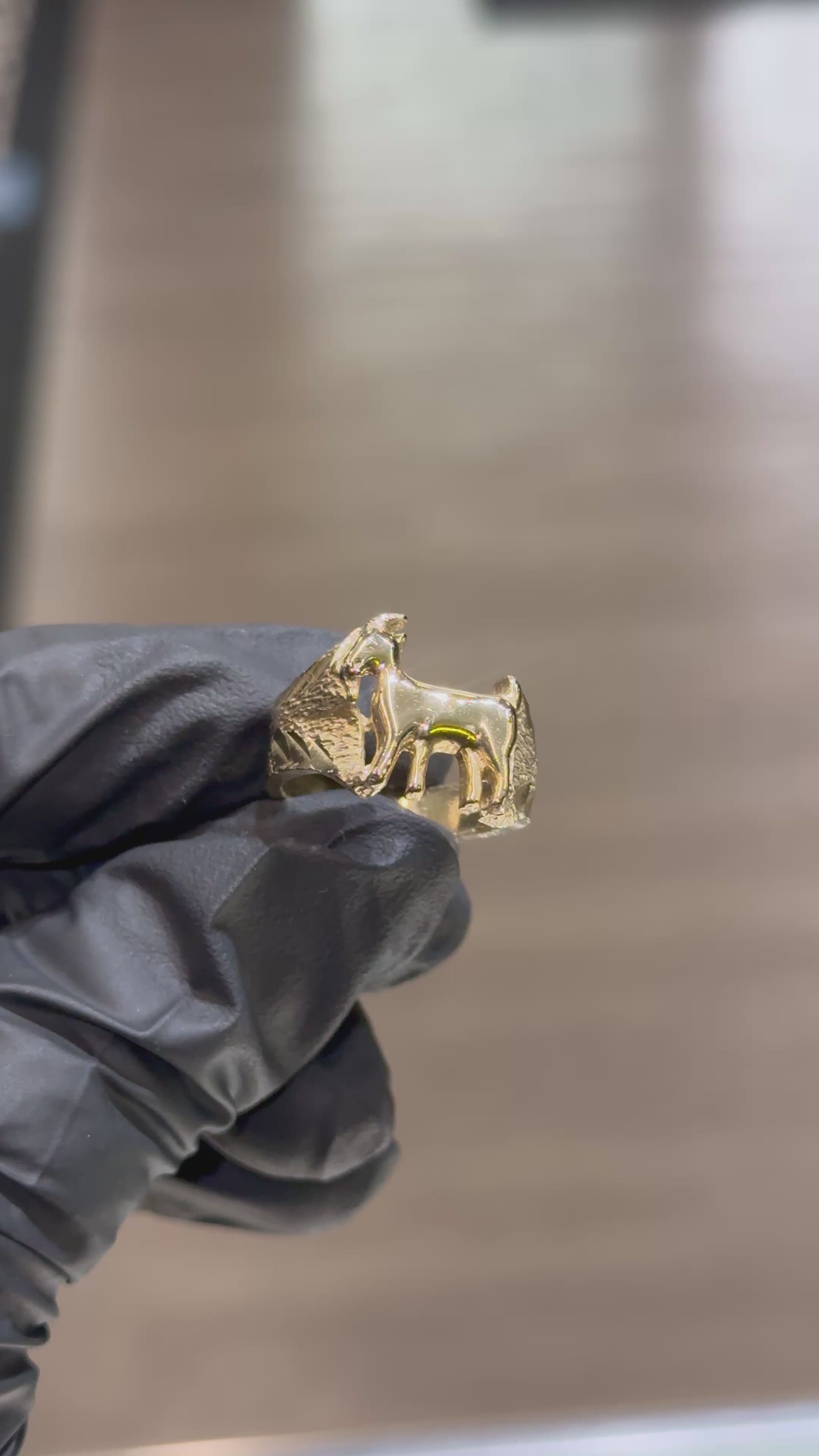 10k Goat Ring