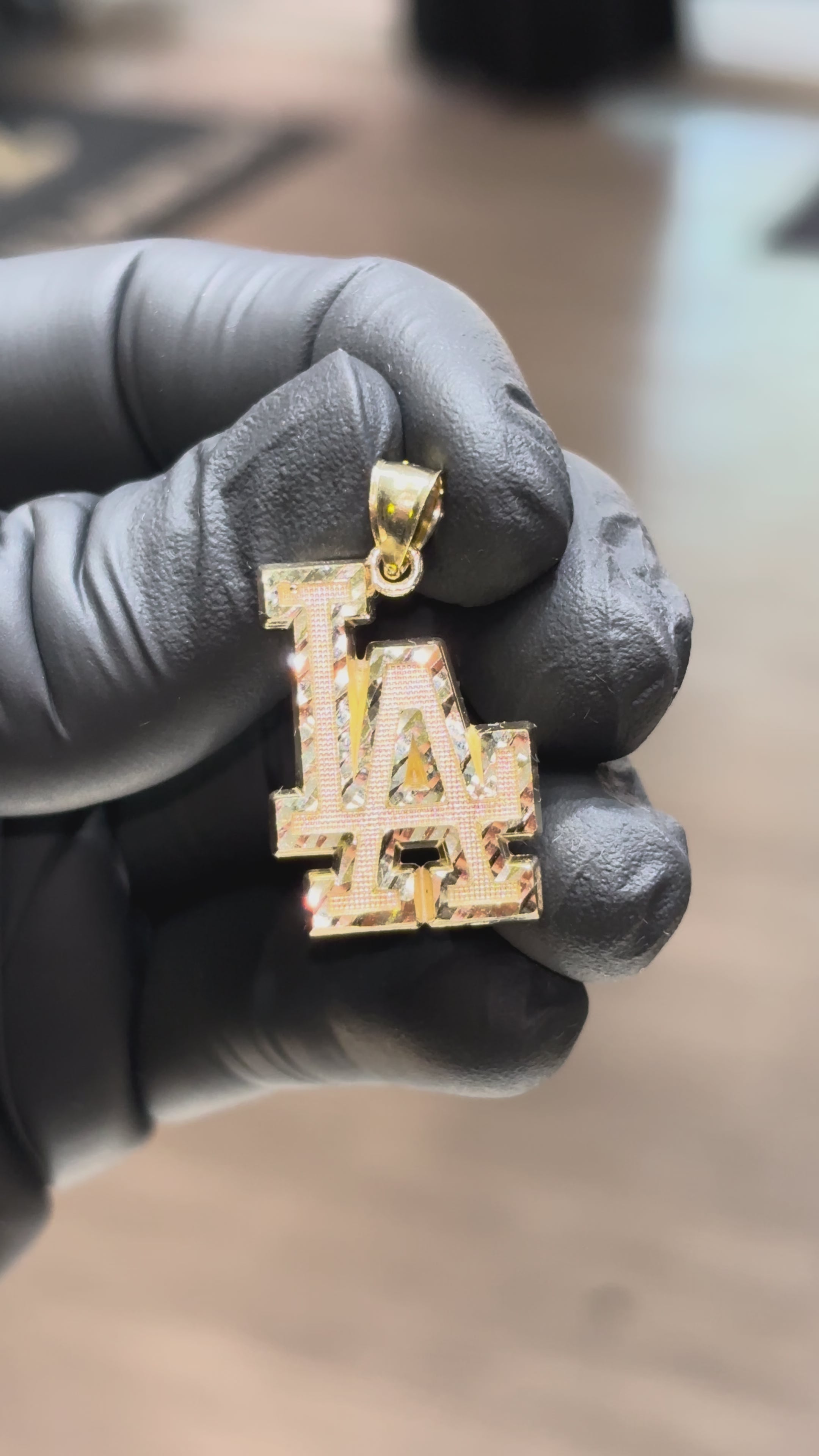 10k Dodgers Pendant