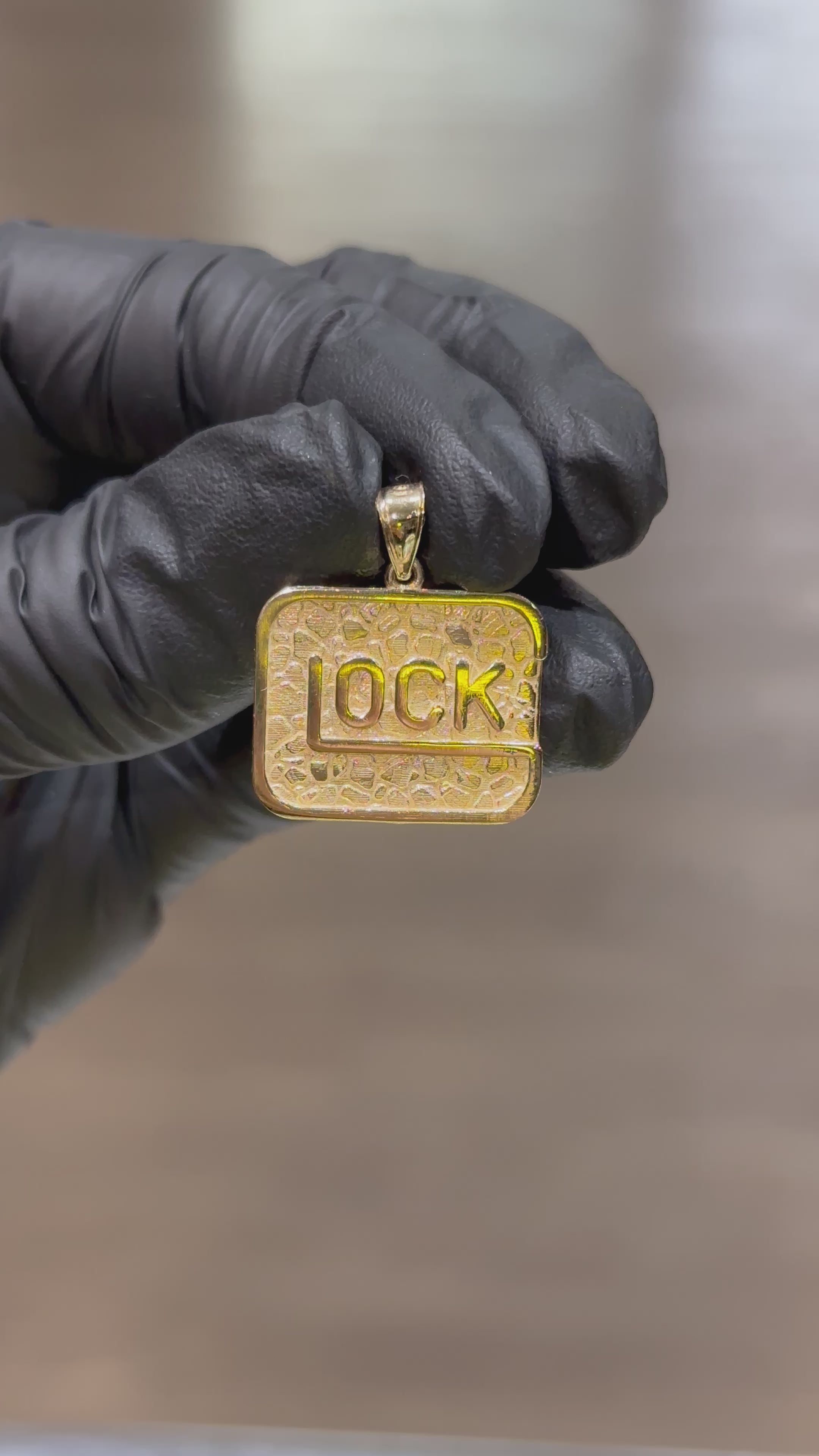 10k Glock Pendant