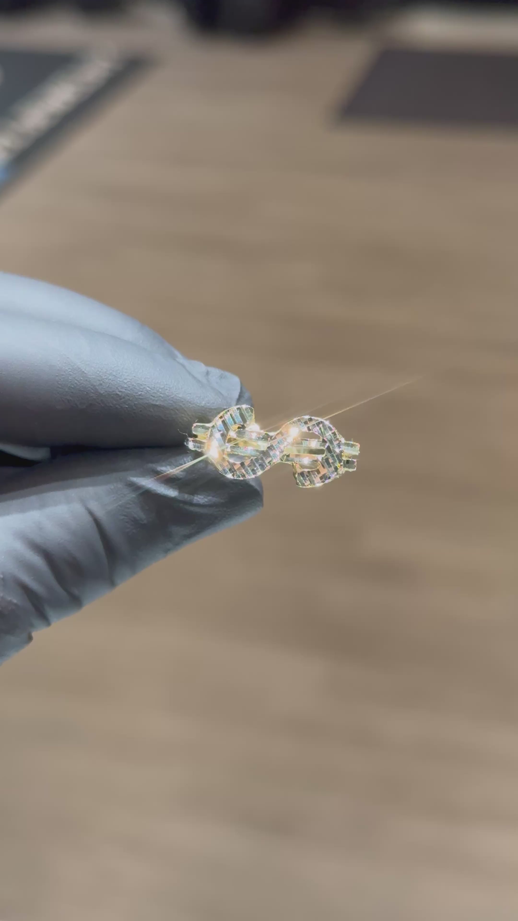 10k Dollar Sign Ring
