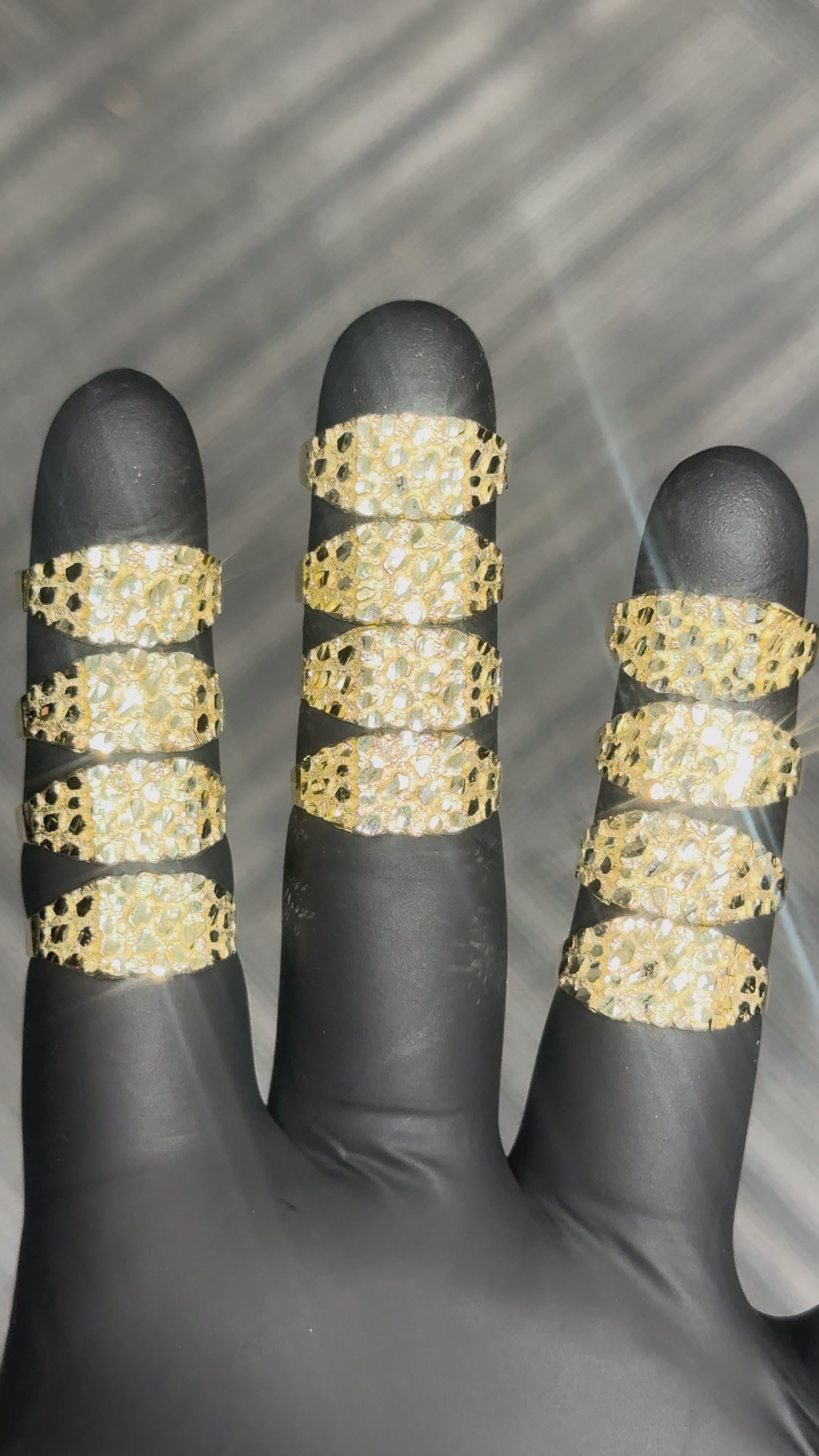 10k Medium Nugget Ring