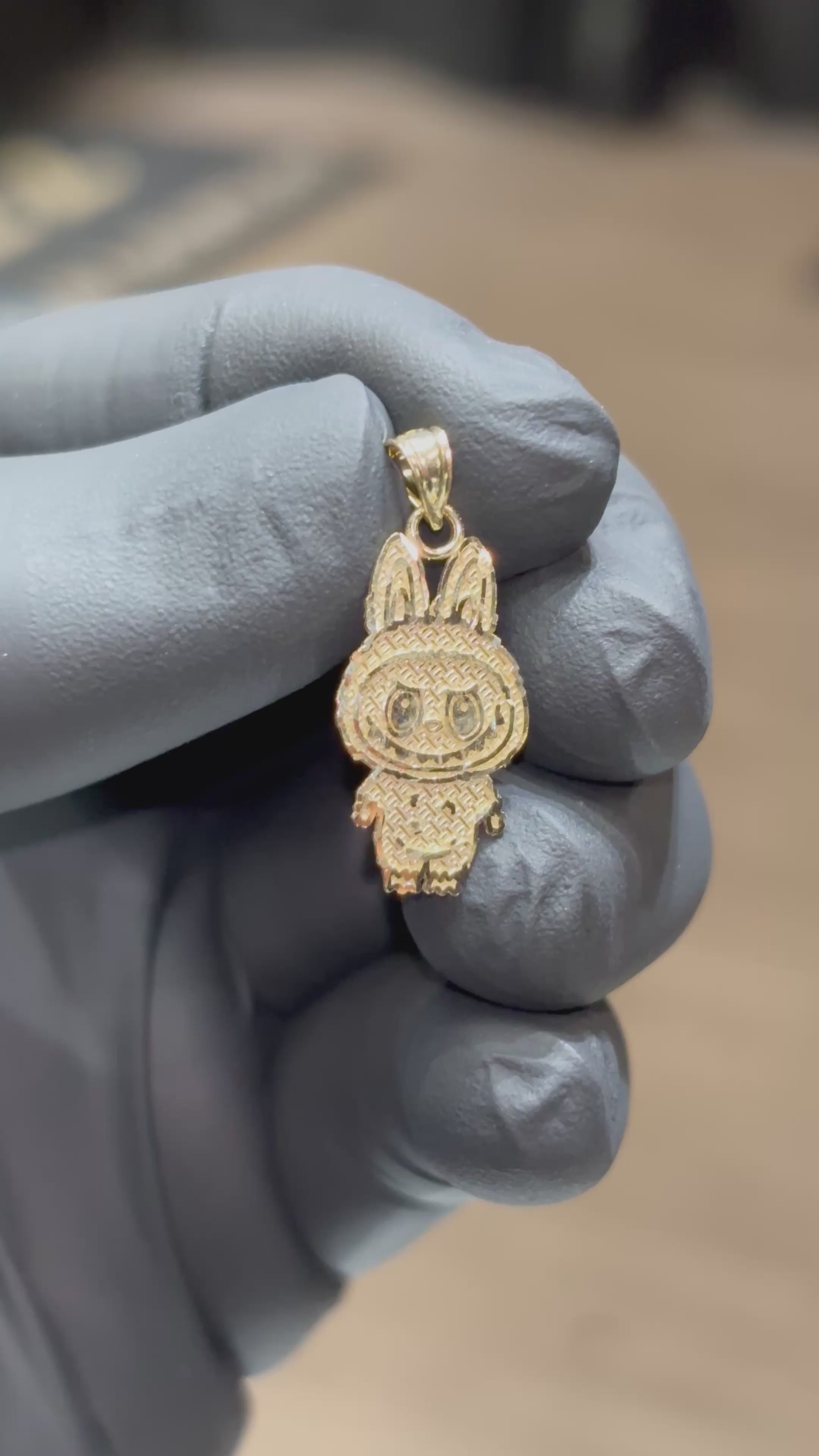 10k Labubu Pendant