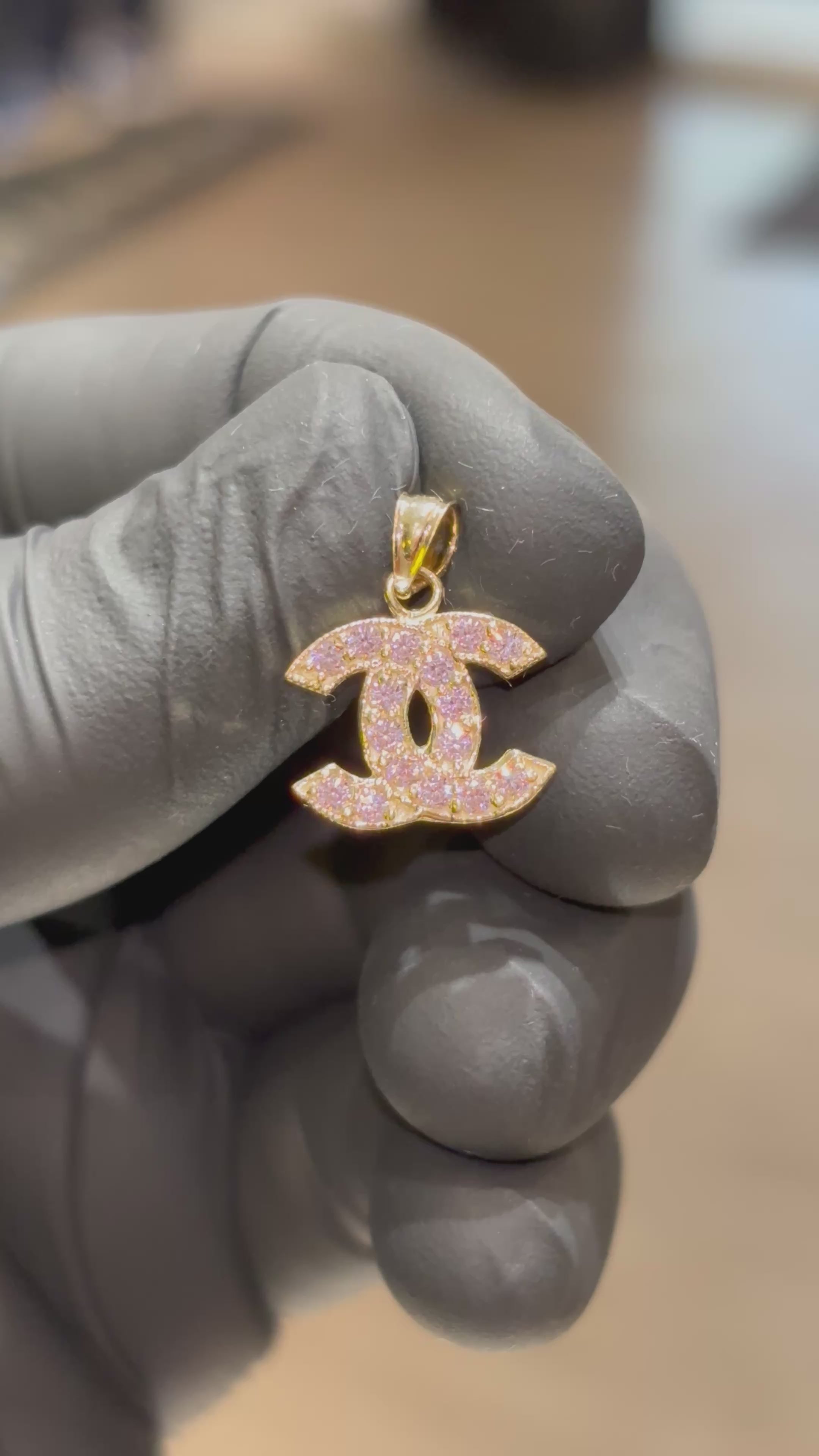 10k Chanel Pendant