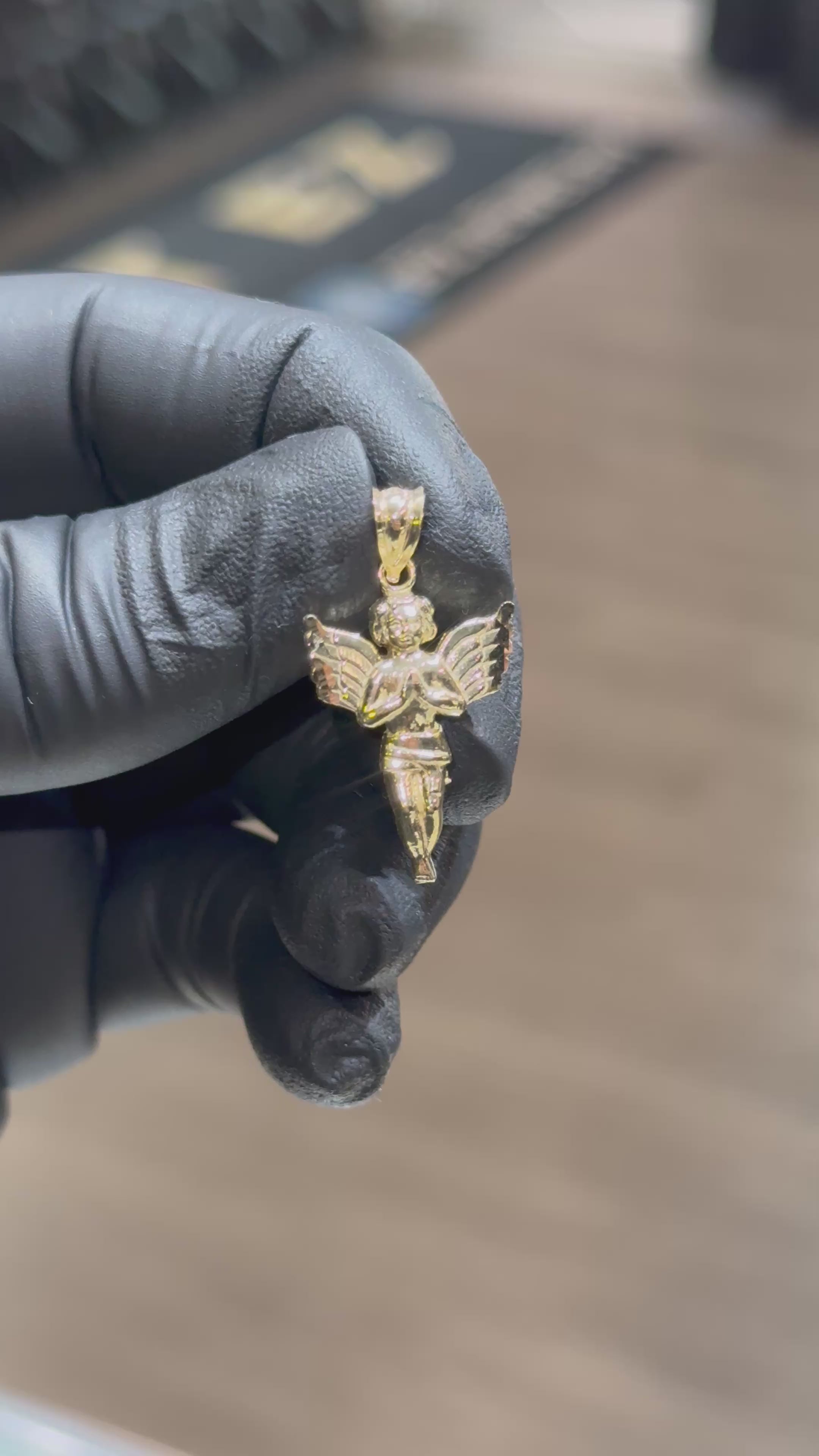 10k Angel Pendant