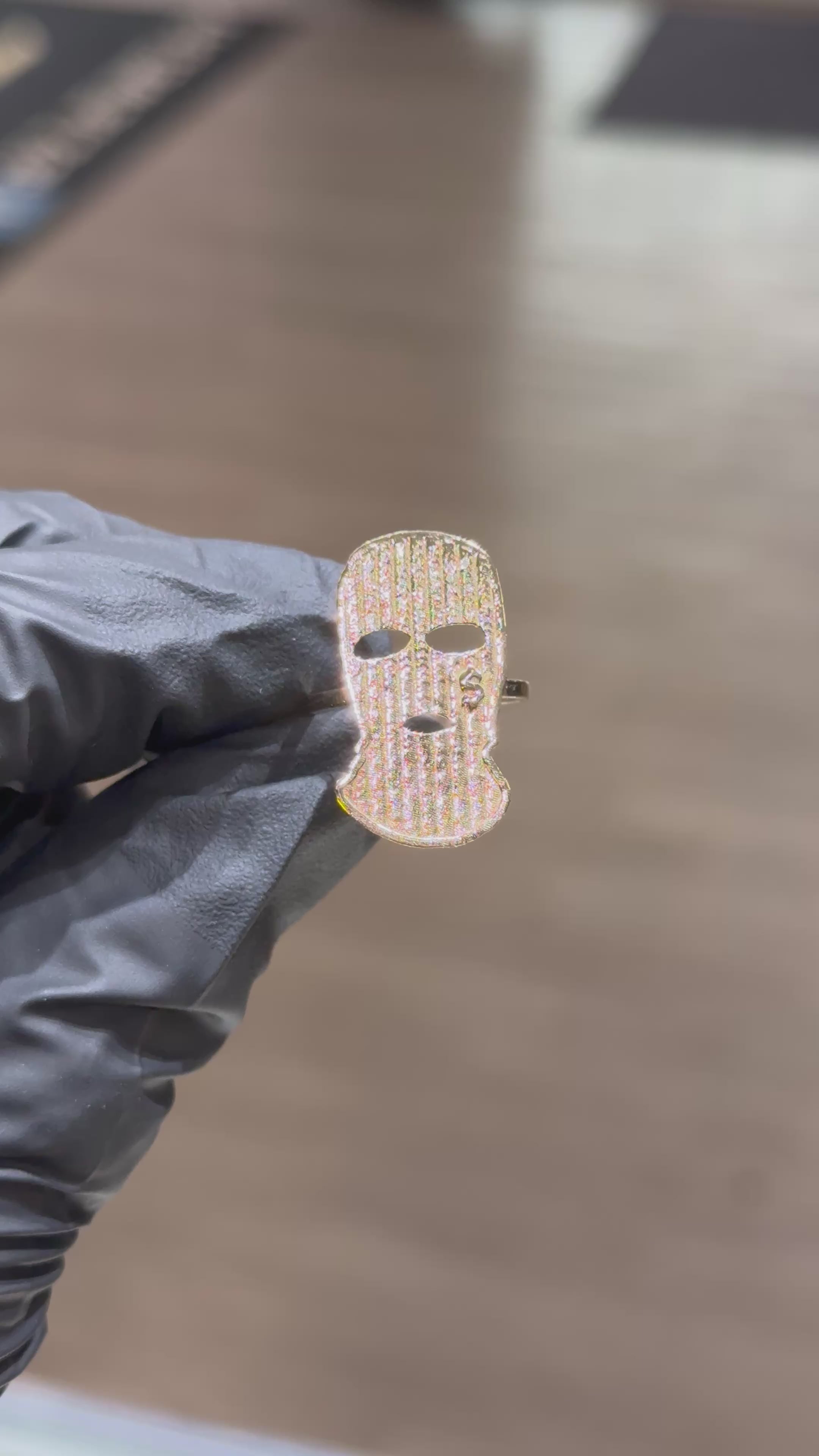 10k Ski Mask Ring