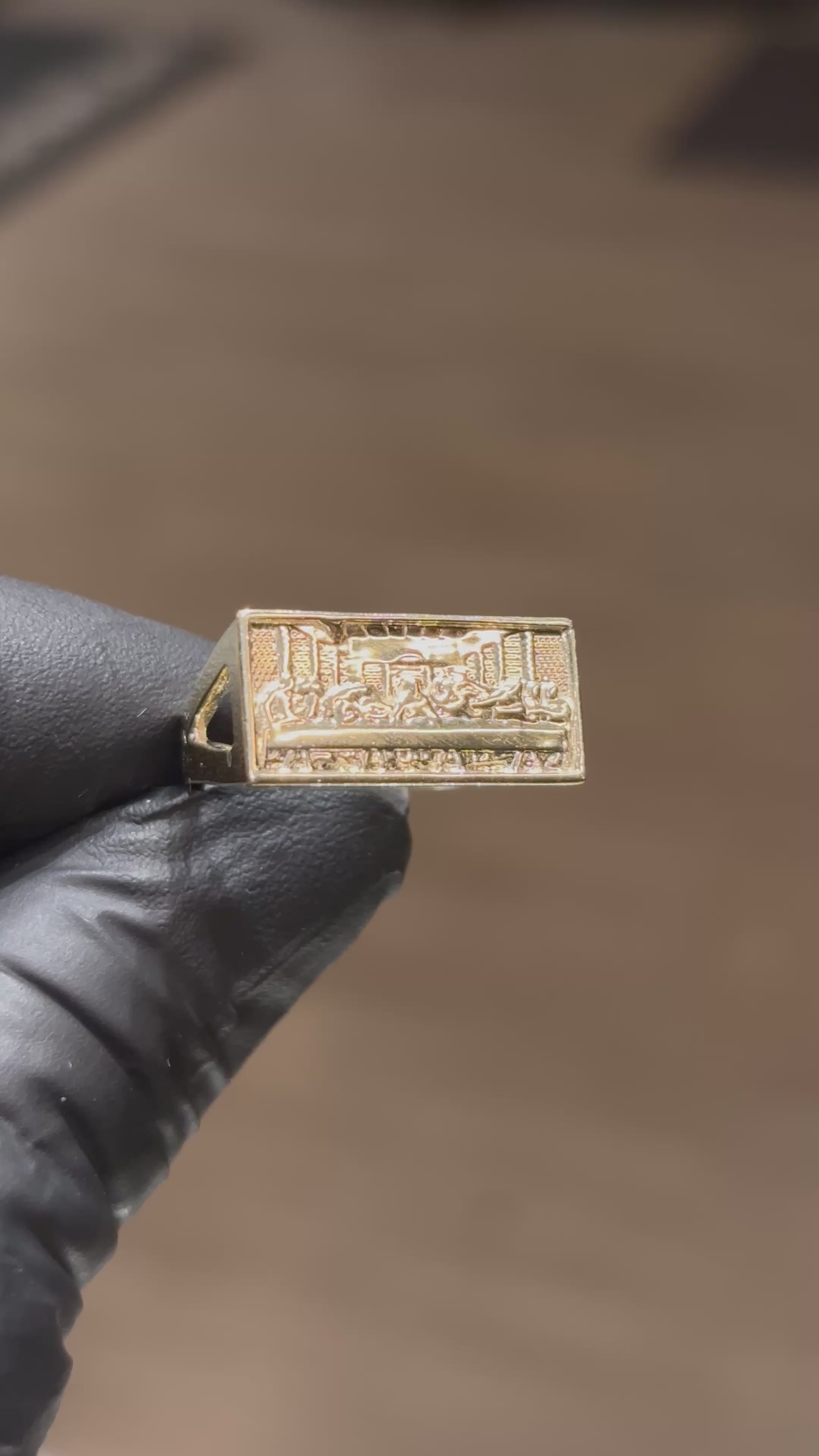 10k Plain Last Supper Ring