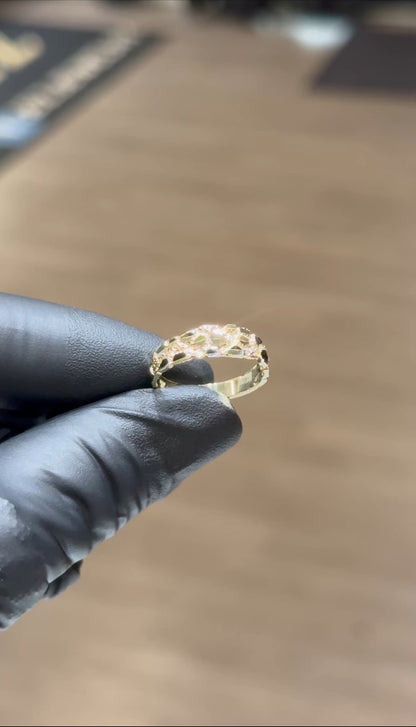10k Nugget Band Ring