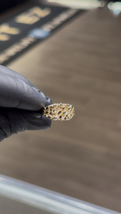 10k Medium Nugget Ring
