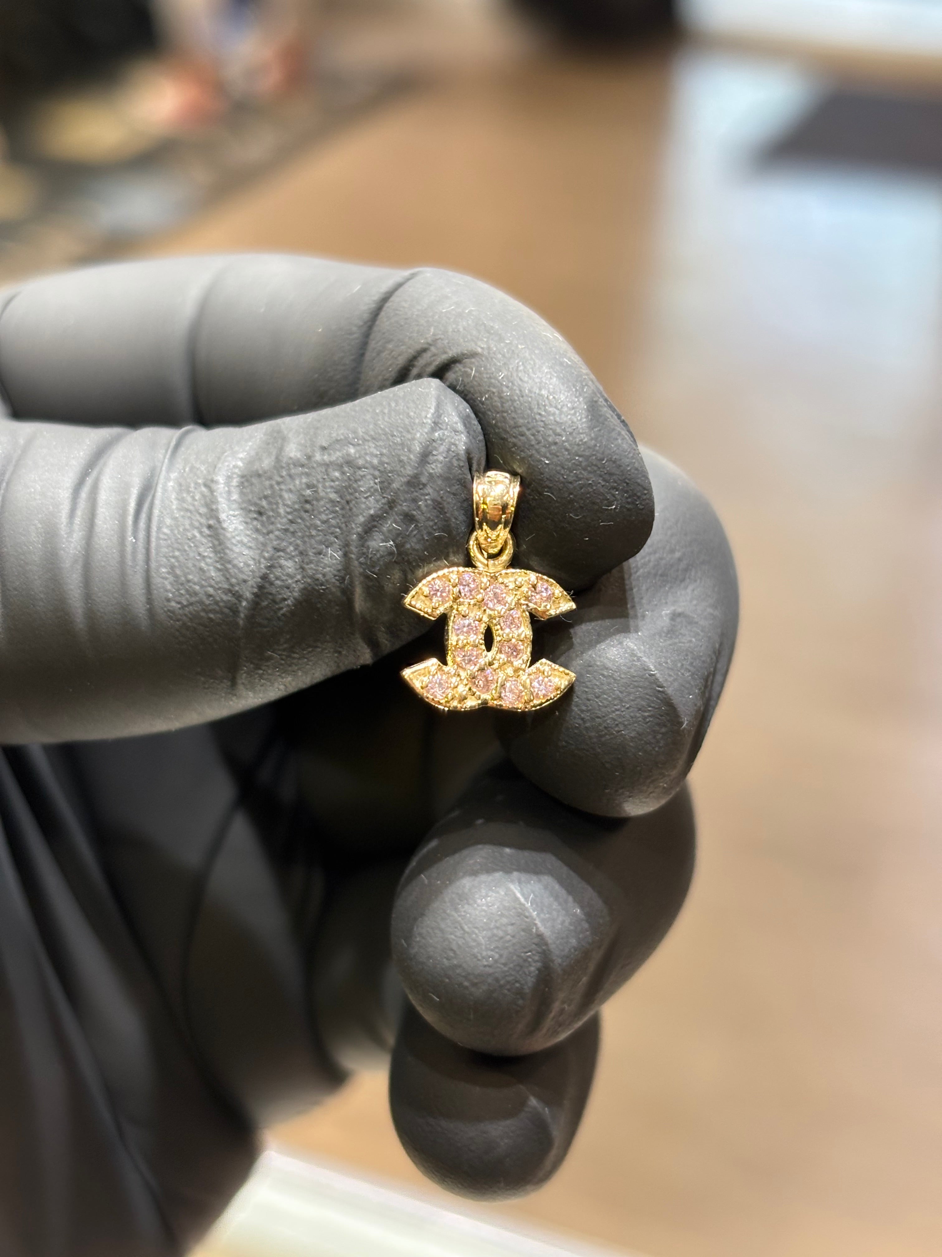 10k Chanel Pendant