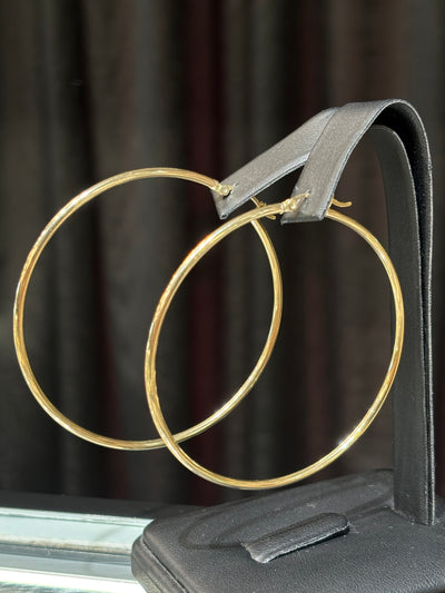 10k Plain Hoops