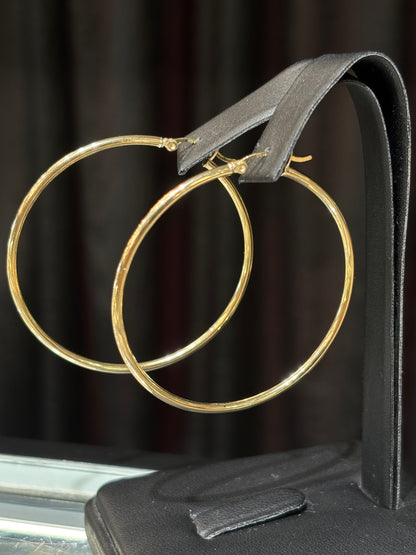 10k Plain Hoops
