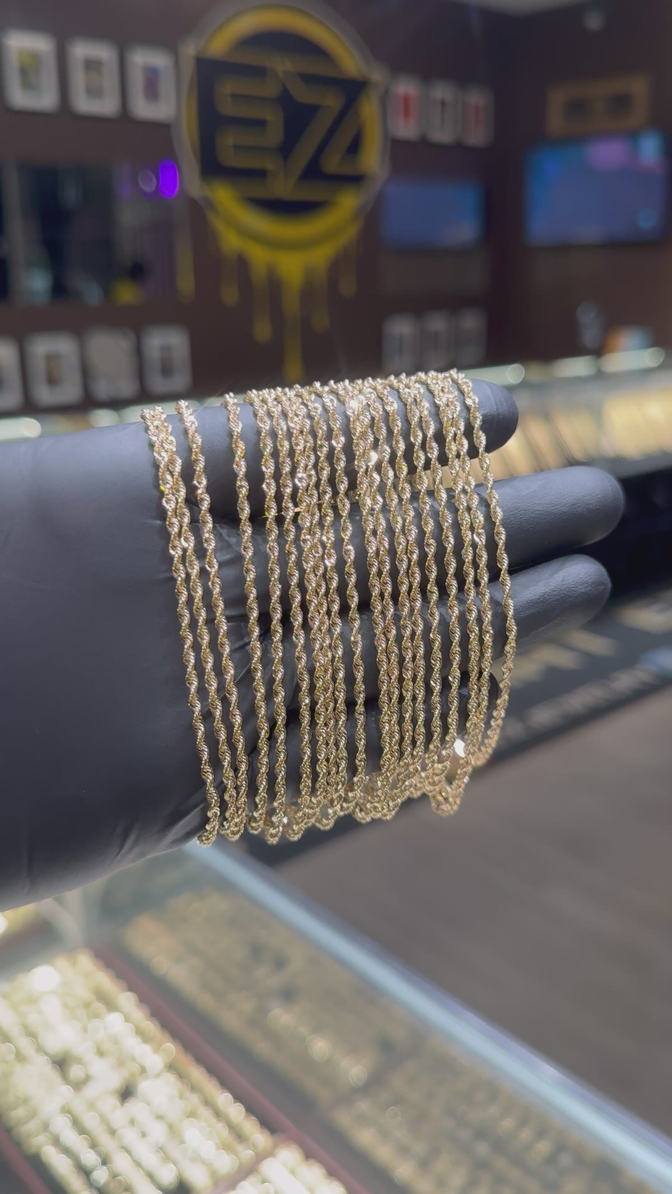 Load video: 10k 2.5mm Laser Cut Rope Bracelet