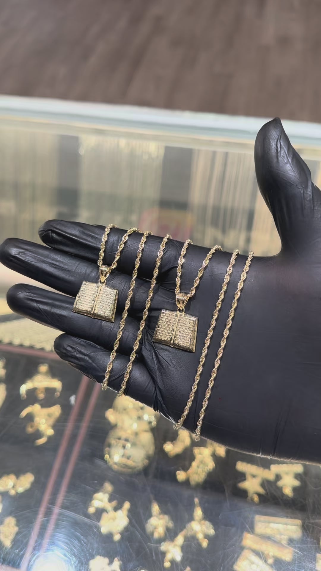 10k Bible Rope Chain Set