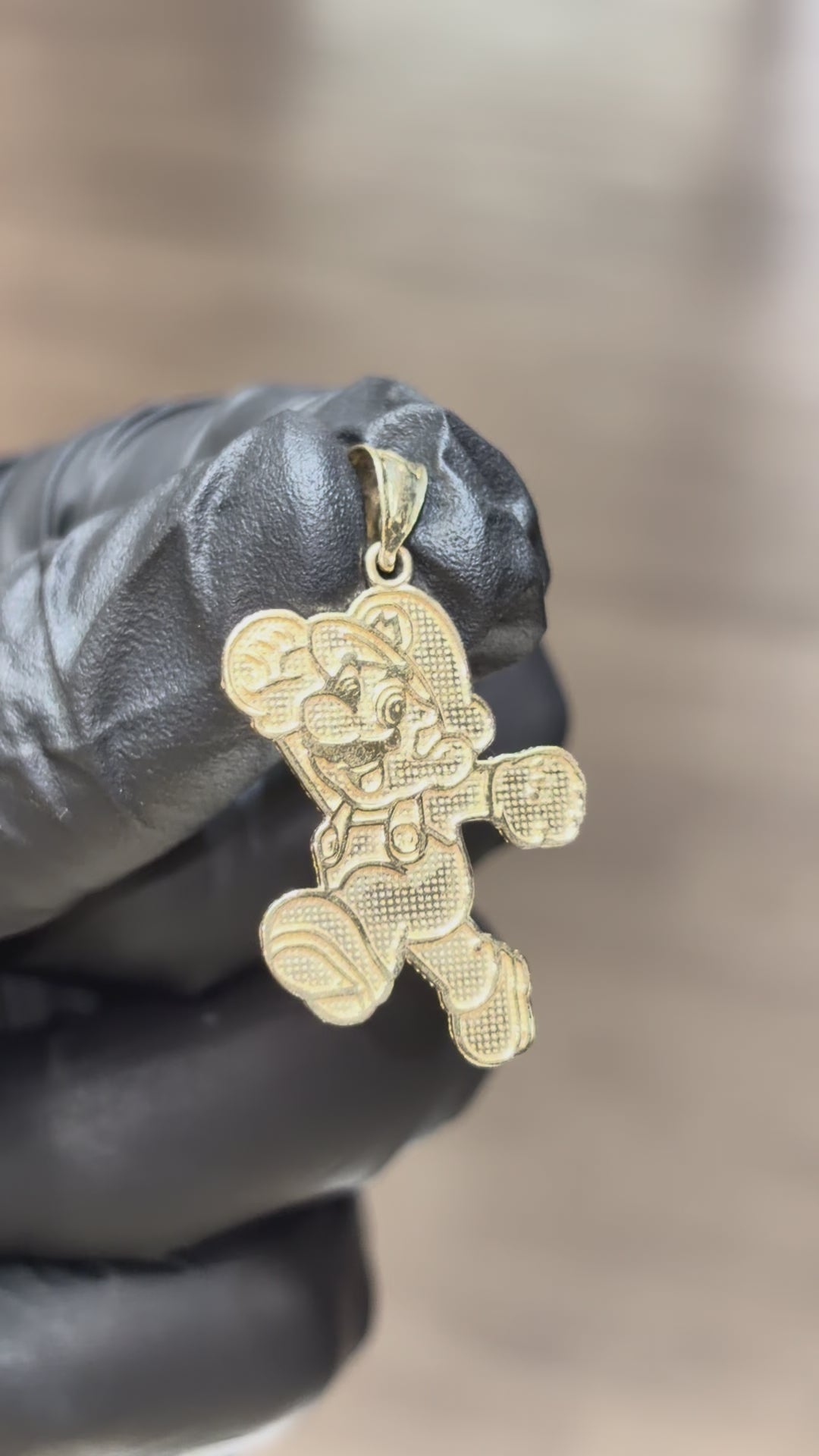 10k Mario Character Pendant