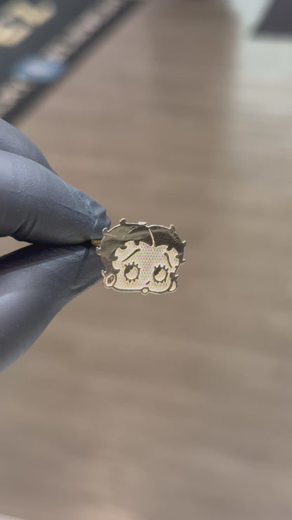 10k Large Betty Boop Ring