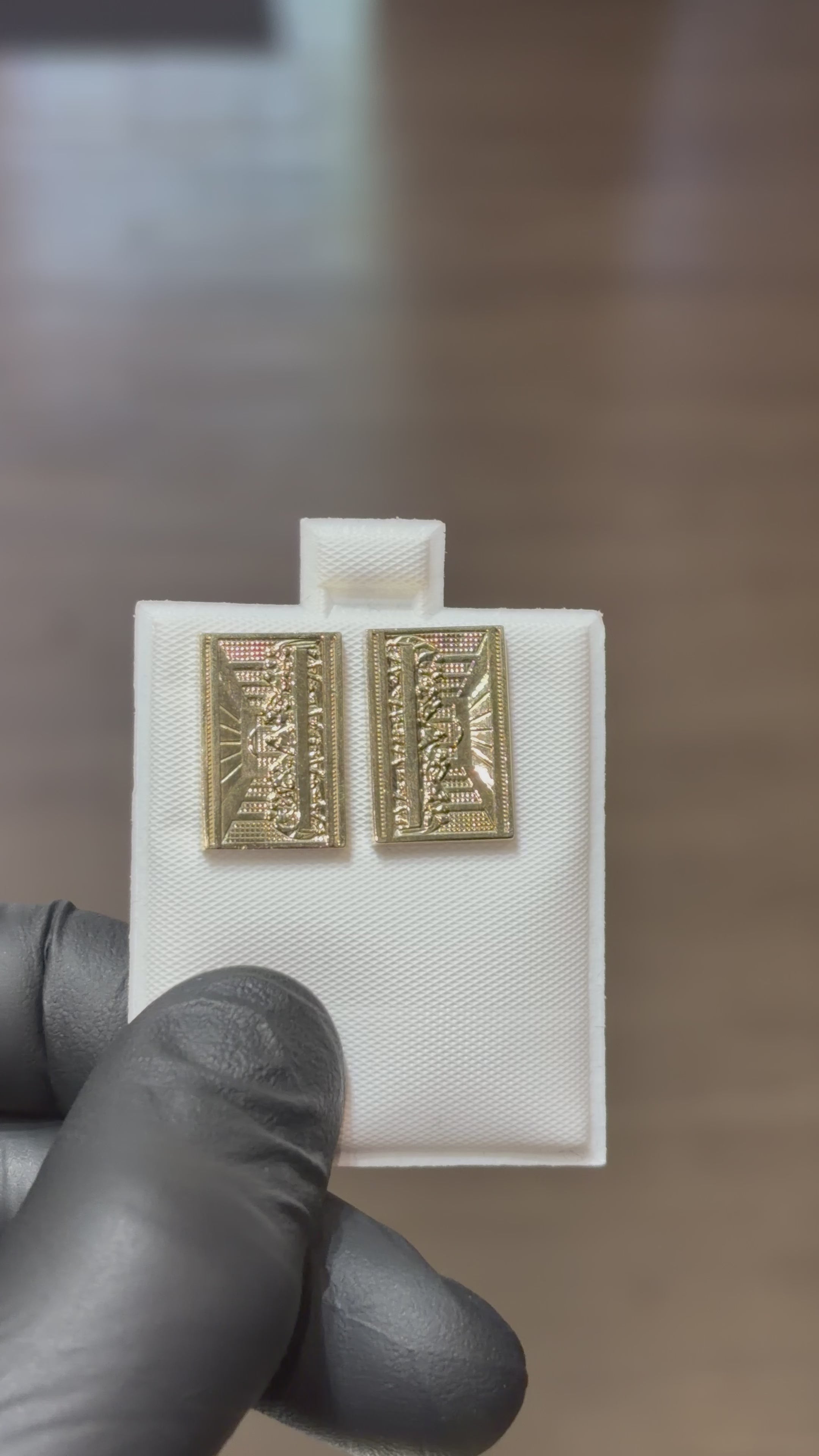 10k Medium Last Supper Earrings