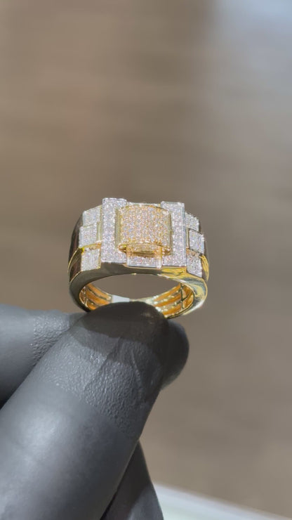 10k 1.19cts Men's Diamond Ring