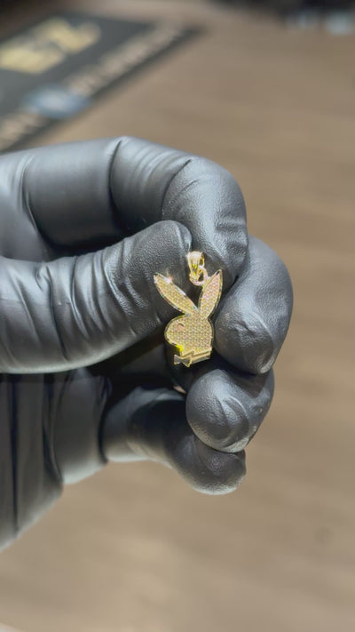 10k Playboy Pendant