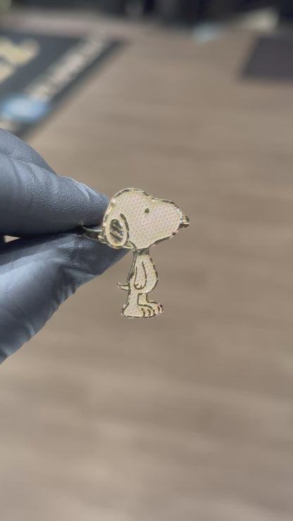 10k Large Snoopy Ring