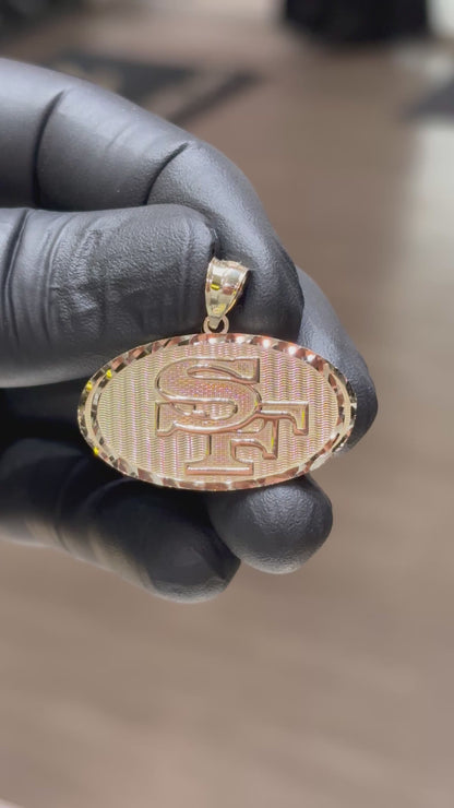 10k 49ers Pendant
