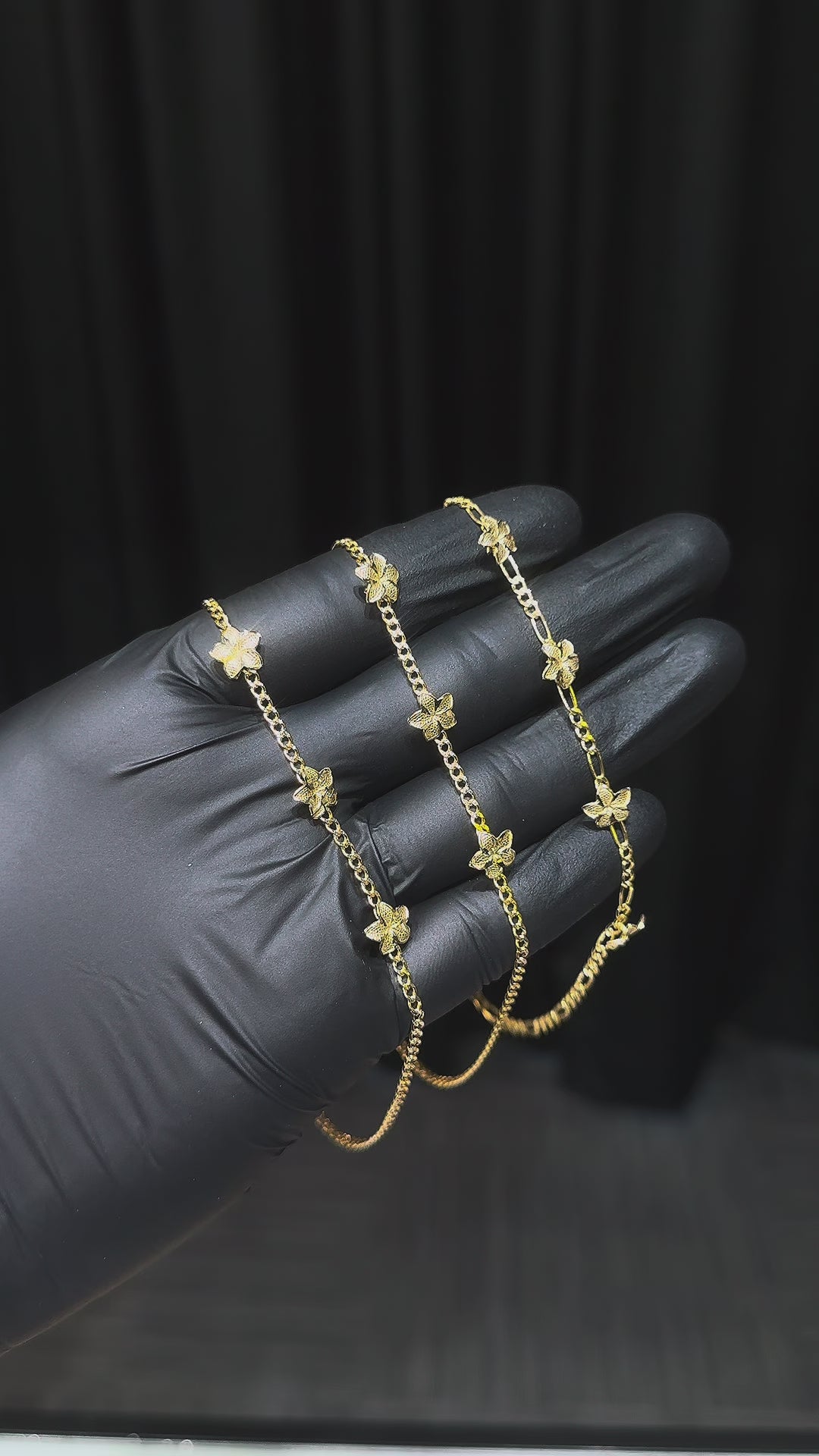 10k Hibiscus Anklet
