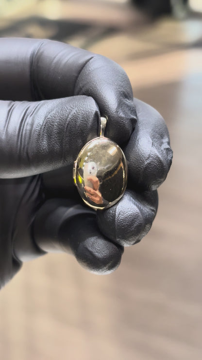 10k Medium Oval Locket Pendant
