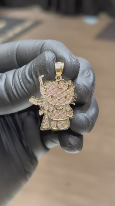 10k HK with a K Pendant