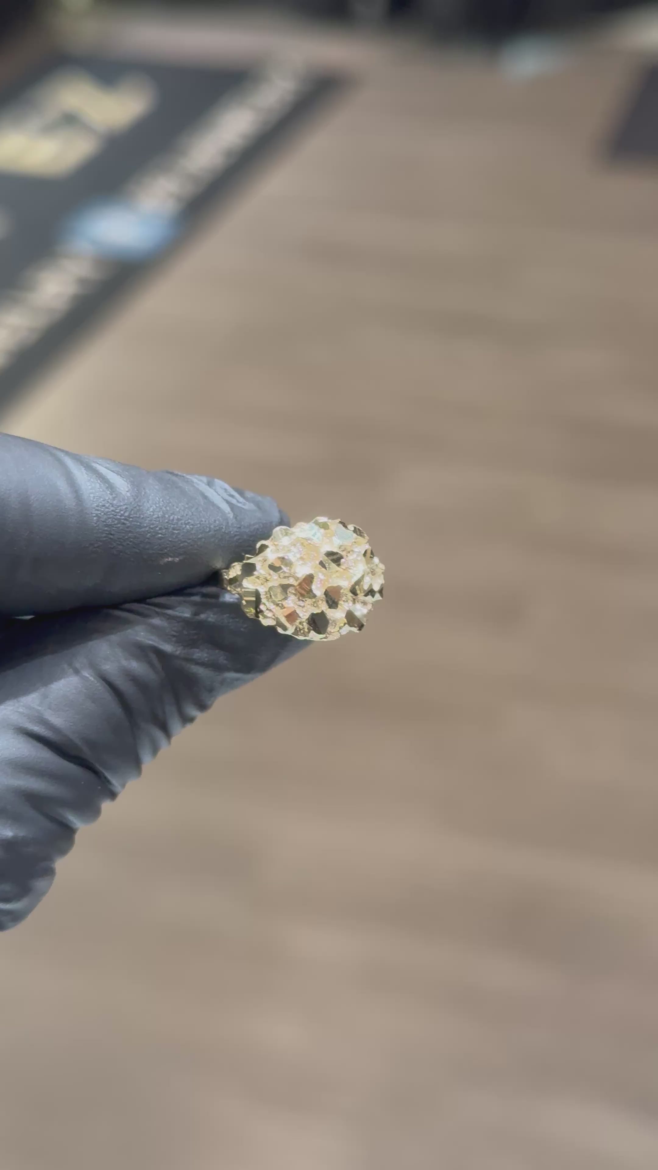 Load video: 10k Clustered Nugget Ring