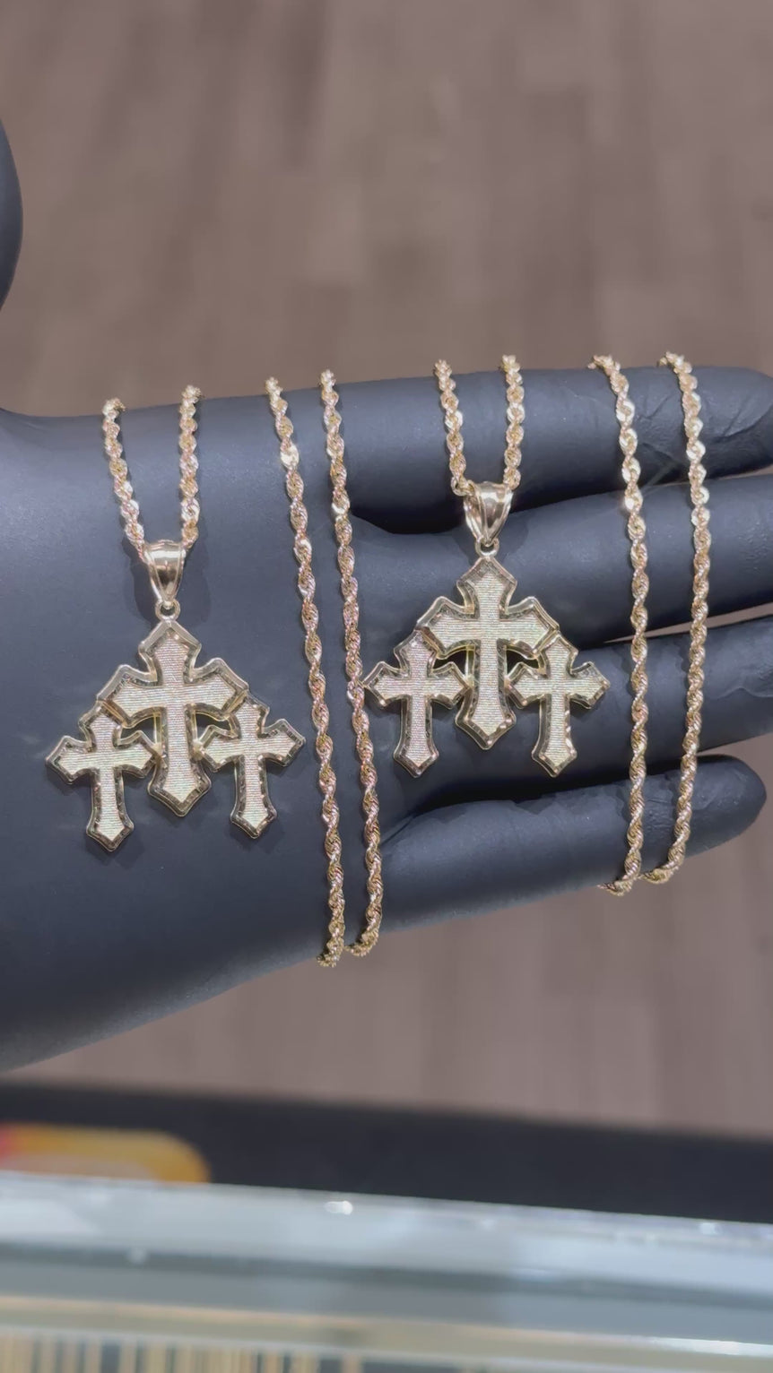 10k Triple Cross Chain Set