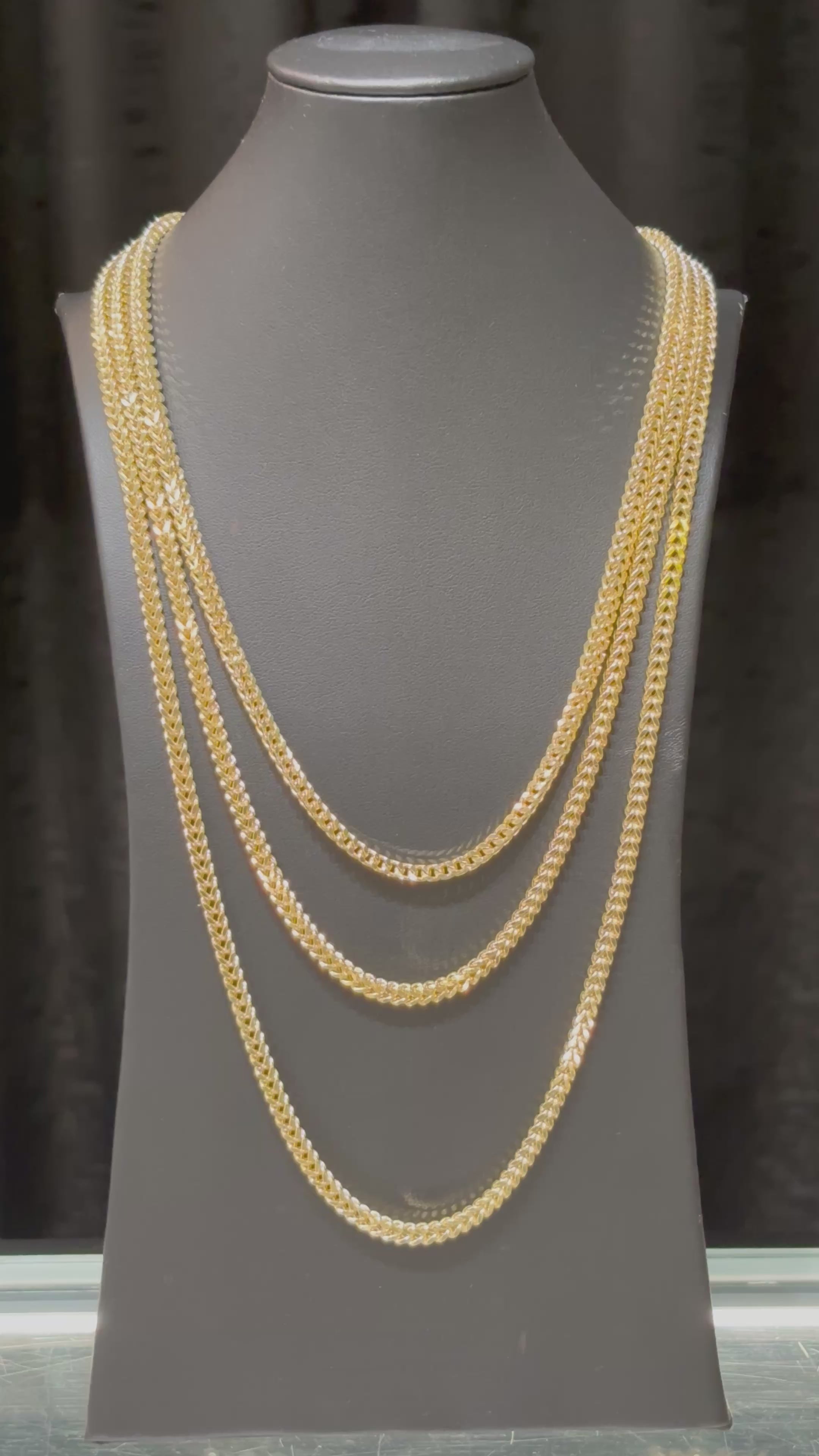 Load video: 10k 4mm Franco Chain