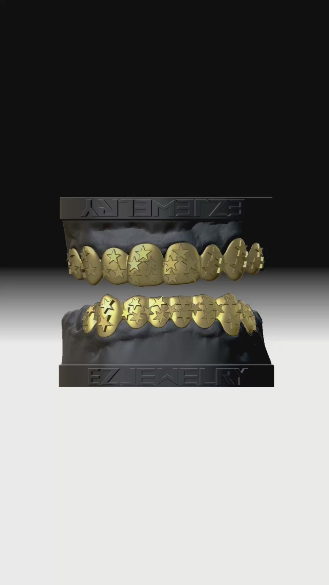Load video: 10k Custom 3D Star Burst Grillz