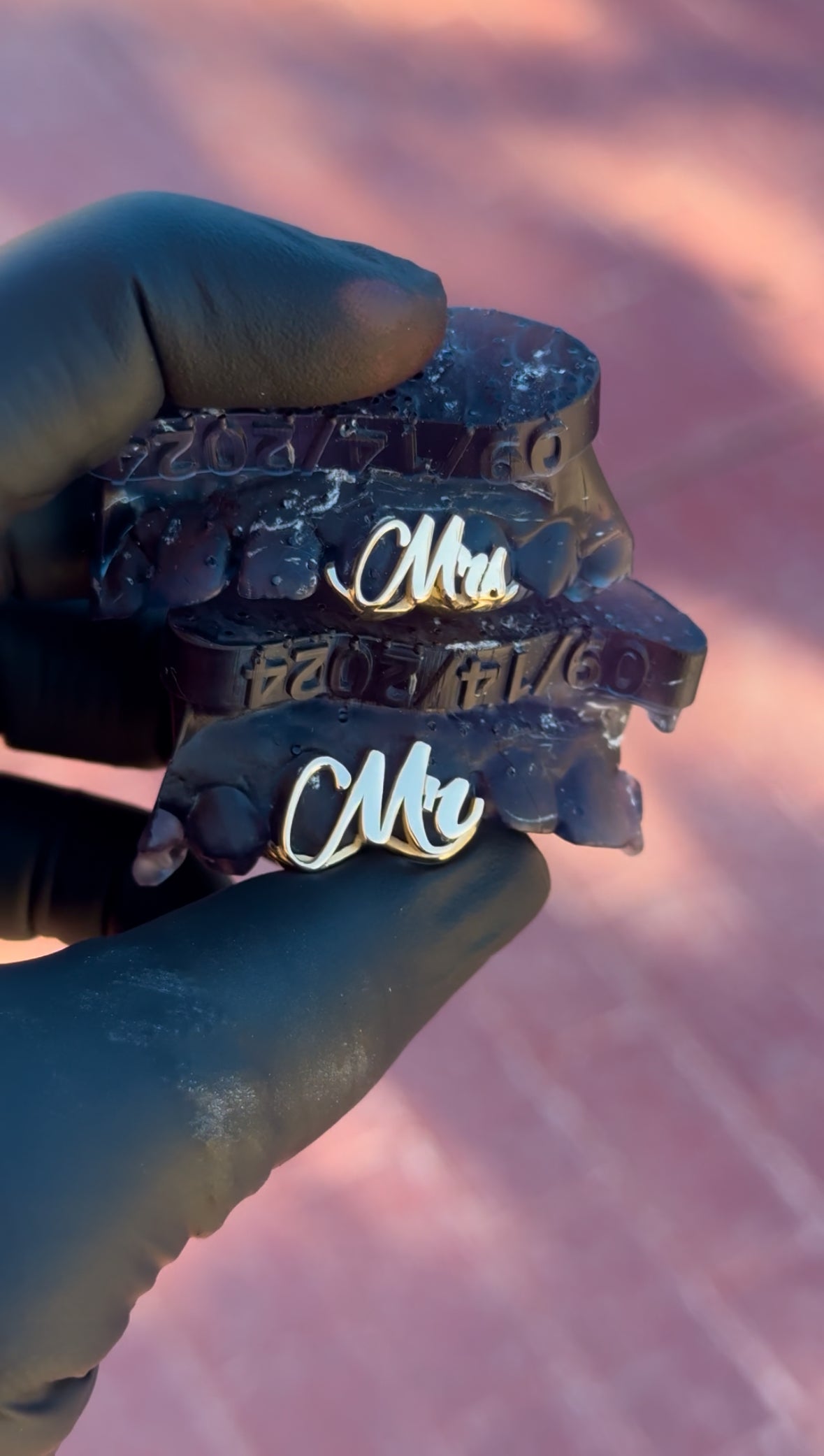 Load video: 10k Custom Mr &amp; Mrs Grillz