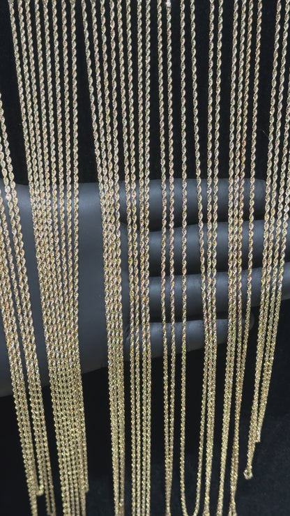 10k 1.9mm Laser Cut Rope Chain