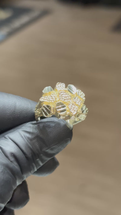 10k Chunky Nugget Ring