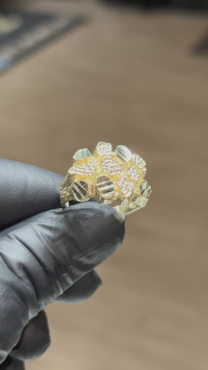 10k Chunky Nugget Ring