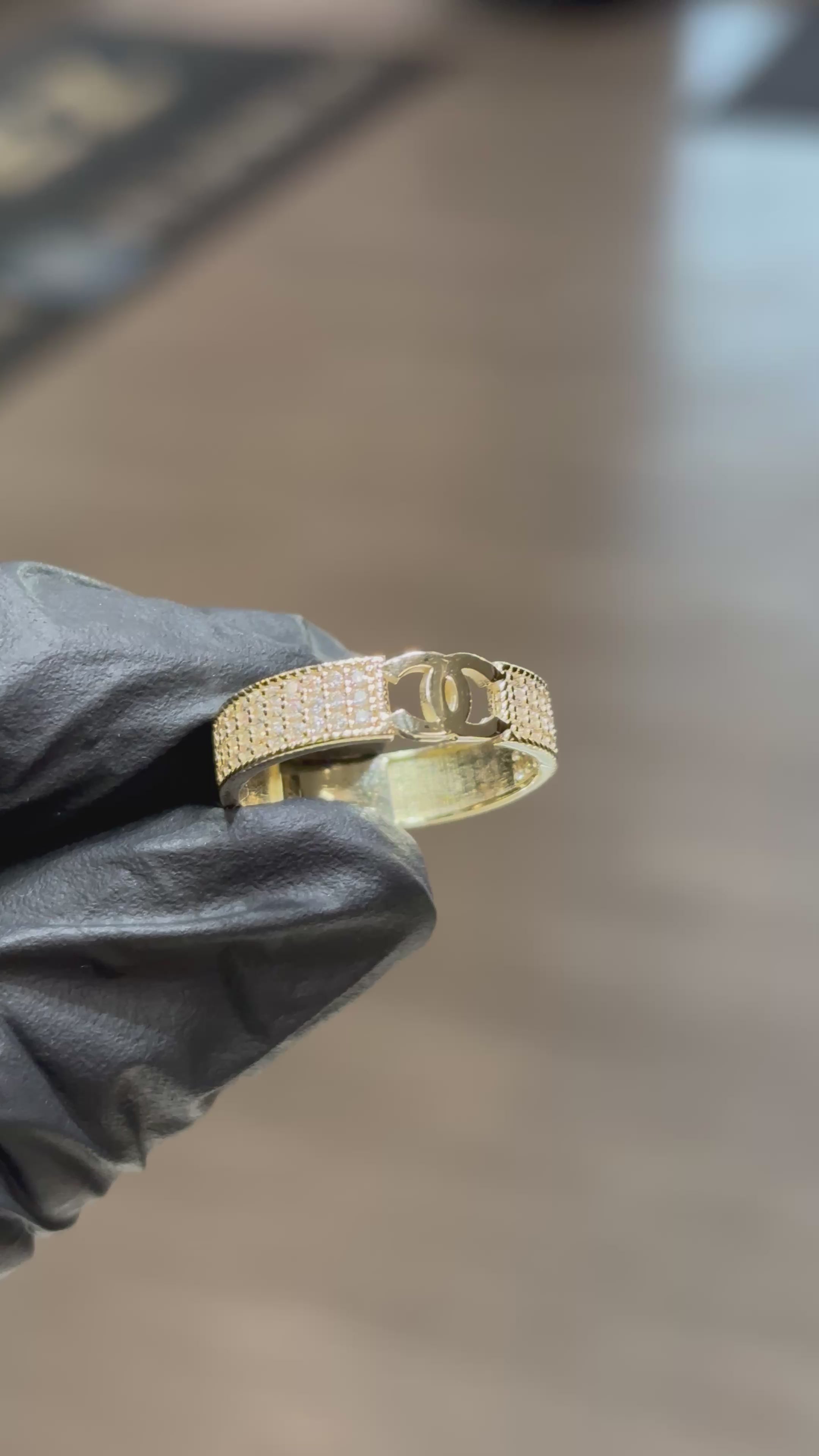 10k Designer Band Ring