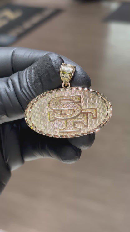 10k 49ers Pendant