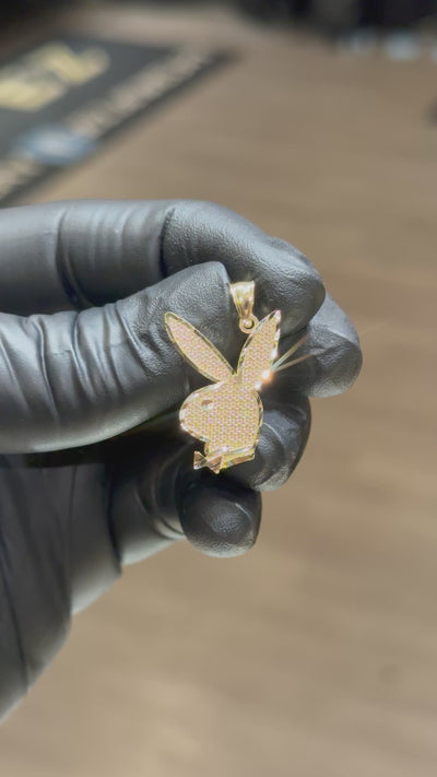 10k Playboy Pendant