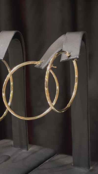 10k Plain Hoops